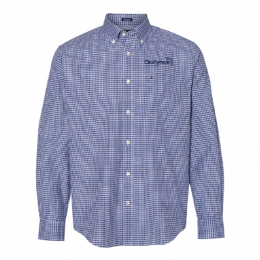 Men's Apparel | Tommy Hilfiger 100s Two-Ply Gingham Shirt | 1510