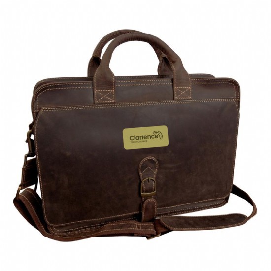 Texas Canyon Leather Briefcase